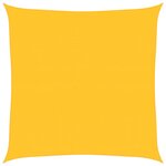 vidaXL Voile d'ombrage 160 g/m² carré jaune 4 5x4 5 m PEHD