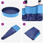 vidaXL Piscine pour enfants Bleu Ø300 x 38 cm