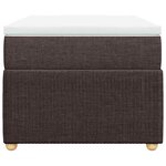 vidaXL Sommier à lattes de lit avec matelas Marron foncé 80x200 cm