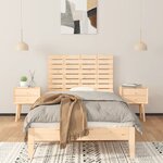 vidaXL Tête de lit murale 96x3x63 cm Bois massif de pin
