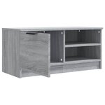 vidaXL Meuble TV Sonoma gris 80x35x36 5 cm Bois d'ingénierie