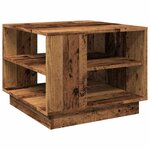vidaXL Table basse vieux bois 55x55x42 cm bois d'ingénierie