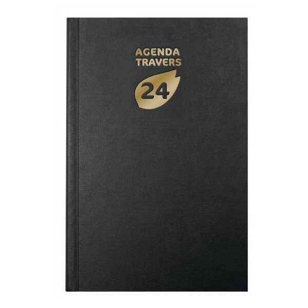 Agenda de bureau carré travers horaire 1 jour 210x135 mm Coloris Aléatoire EXACOMPTA