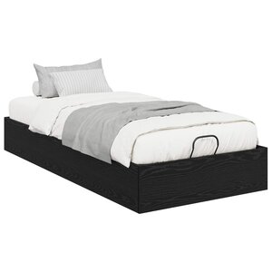 vidaXL Cadre de lit ottoman Chêne noir 80 5 x 200 cm Bois d'ingénierie