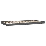 vidaXL Cadre de lit Gris 100x200 cm Bois de pin massif