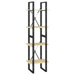 vidaXL Bibliothèque à 4 niveaux 40x30x140 cm Bois de pin massif