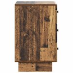vidaXL Cabinet de chevet avec tiroir Bois ancien 43 x 41 x 66 5 cm