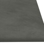 vidaXL Tête de lit murale 12 Pièces Gris foncé Velours