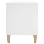 vidaXL Armoire à disques blanc 100x38x48 cm bois d'ingénierie