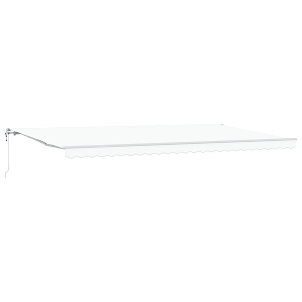 vidaXL Auvent Rétractable 600 × 350 cm Blanc