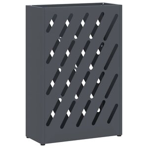 vidaXL Porte-parapluie avec stockage Anthracite 28 x 12 x 41 cm Métal