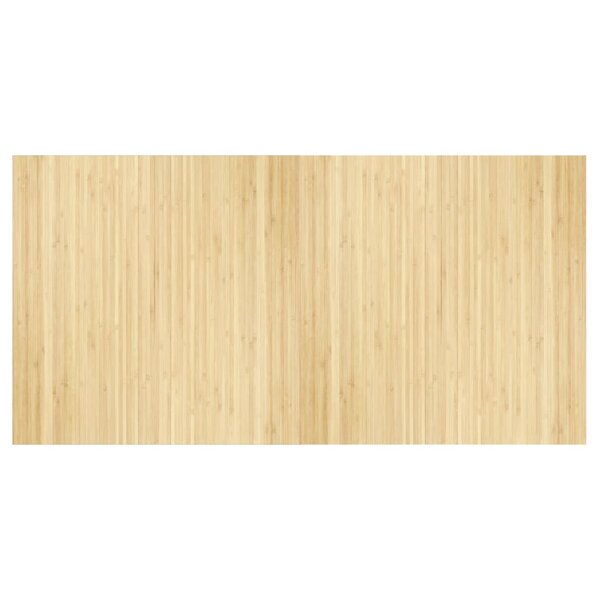 vidaXL Tapis rectangulaire naturel clair 100x200 cm bambou