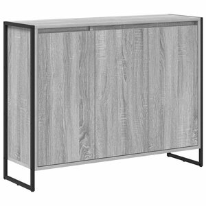 vidaXL Meuble d'appoint Gris Sonoma 96 5 x 30 x 75 cm