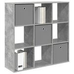 vidaXL Buffet Gris béton 102 x 31 x 99 5 cm