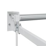vidaXL Auvent Blanc 3 5 x 2 5 m Métal