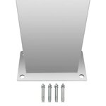 vidaXL Douche d'extérieur Acier inoxydable Carré