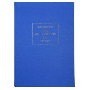 Registre 'Mouvements de titres' 297 x 210 mm LE DAUPHIN