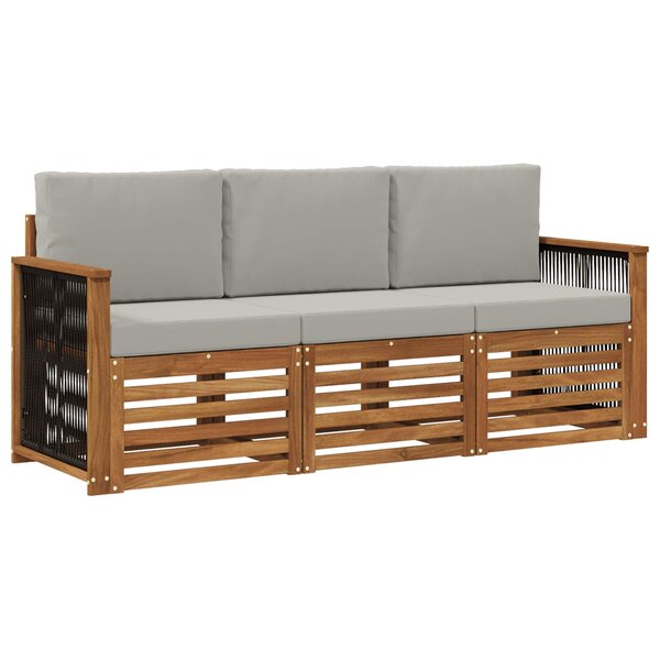 vidaXL Ensembles de canapés 3 pc Bois d'Acacia Massif