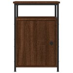 vidaXL Table de chevet chêne marron 40x42x60 cm bois d'ingénierie