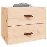 vidaXL Table de chevet murale 50x36x40 cm