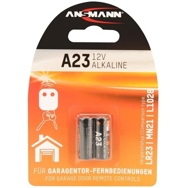 blister de 2 piles alcaline  A23/LR23 ANSMANN
