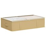 vidaXL Boîte de rangement avec fenêtre transparente 6 Pièces Crème