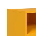 vidaXL Meuble TV jaune moutarde 68x39x60 5 cm acier