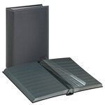 Classeur Lindner Diamant pour timbres 60 pages noires. Couleur - Noir