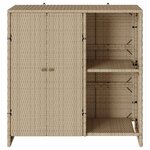 vidaXL Armoire de rangement avec porte Beige 100 x 36 x 102 cm Rotin