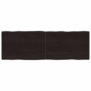 vidaXL Dessus de table bois massif traité bordure assortie