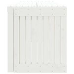 vidaXL Banc de jardin extensible blanc 212 5x40 5x45cm bois massif pin