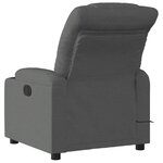 vidaXL Fauteuil de massage inclinable Gris foncé Tissu
