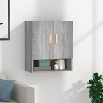 vidaXL Armoire murale Sonoma gris 60x31x70 cm Bois d'ingénierie