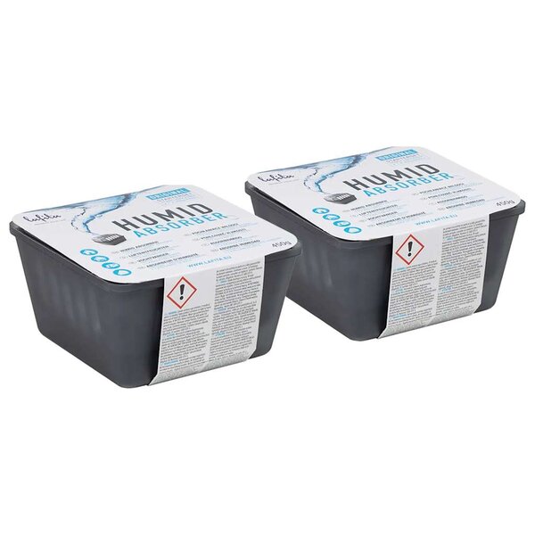 vidaXL Absorbeurs d'humidité avec sacs de recharge 2 Pièces 450 g