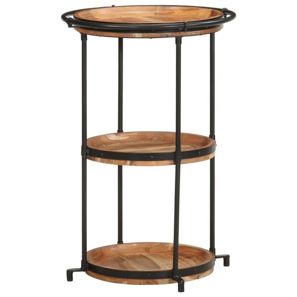 vidaXL Table d'appoint Ø55x83 cm bois massif d'acacia