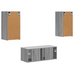 vidaXL Ensemble meuble TV 6 Pièces Gris Sonoma Bois d'ingénierie