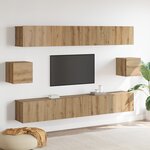 vidaXL Ensemble de 6 meubles TV Chêne artisan Bois d'ingénierie