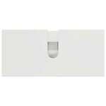 vidaXL Ensemble de mobilier de salle de bain 3 Pièces Blanc brillant