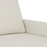 vidaXL Ensemble de canapés 2 Pièces avec coussins Crème Velours