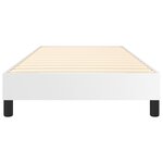 vidaXL Cadre de lit Blanc 100x200 cm Similicuir