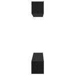 vidaXL Ensemble meuble TV Autre 5 Pièces Chêne Noir 80 x 30 x 30 cm