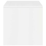 vidaXL Meuble TV Blanc brillant 100 x 40 x 40 cm Aggloméré