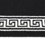 vidaXL Tapis BCF Noir avec motif 100x300 cm