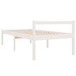 vidaXL Lit pour personne âgée sans matelas blanc 90x190 cm