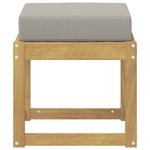 vidaXL Banc de Jardin Blanc 43 x 43 x 45 cm Bois d'Acacia Massif
