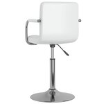 vidaXL Tabouret de bar Blanc Similicuir