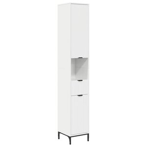 vidaXL Cabinet de salle de bain Blanc brillant 31 5 x 33 x 190 cm