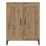 vidaXL Buffet Chêne artisanal 69 5 x 34 x 90 cm Bois d'ingénierie