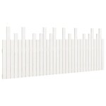 vidaXL Tête de lit murale Blanc 204x3x80 cm Bois massif de pin