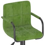 vidaXL Tabouret de bar Vert clair Velours